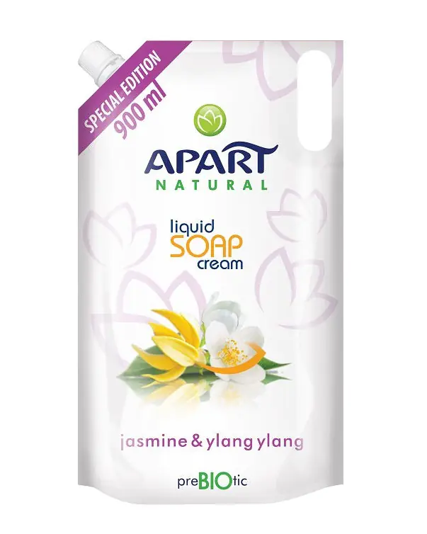 ⁨Apart Natural Prebiotic Refill kremowe mydło w płynie Jasmine  Ylang Ylang 900ml⁩ w sklepie Wasserman.eu