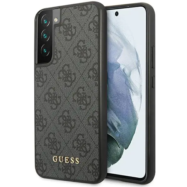 ⁨Guess GUHCS23MG4GFGR S23+ S916 szary/grey hardcase 4G Metal Gold Logo⁩ w sklepie Wasserman.eu