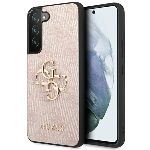 ⁨Guess GUHCS23S4GMGPI S23 S911 różowy/pink hardcase 4G Big Metal Logo⁩ w sklepie Wasserman.eu