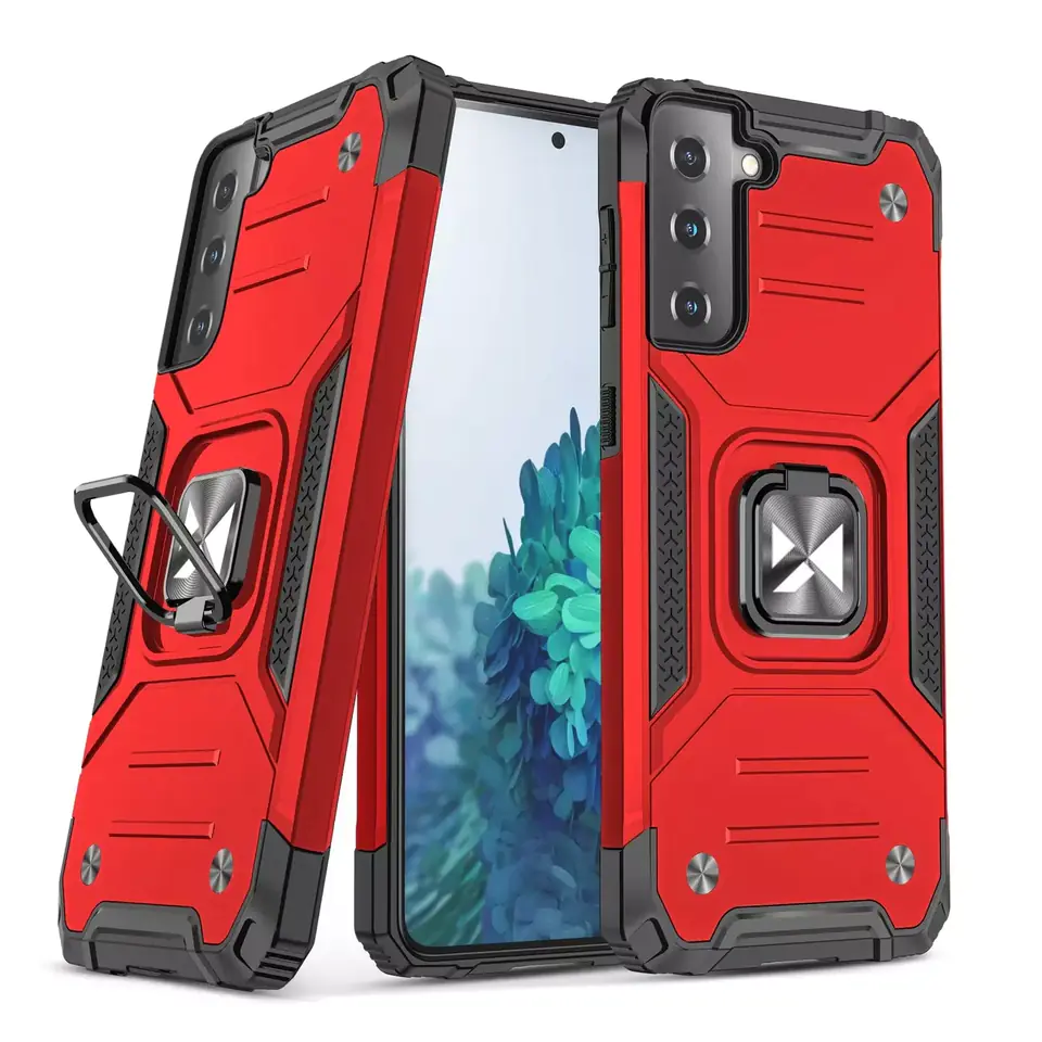 ⁨Wozinsky Ring Armor armored hybrid case case + magnetic holder for Samsung Galaxy S22+ (S22 Plus) red⁩ at Wasserman.eu