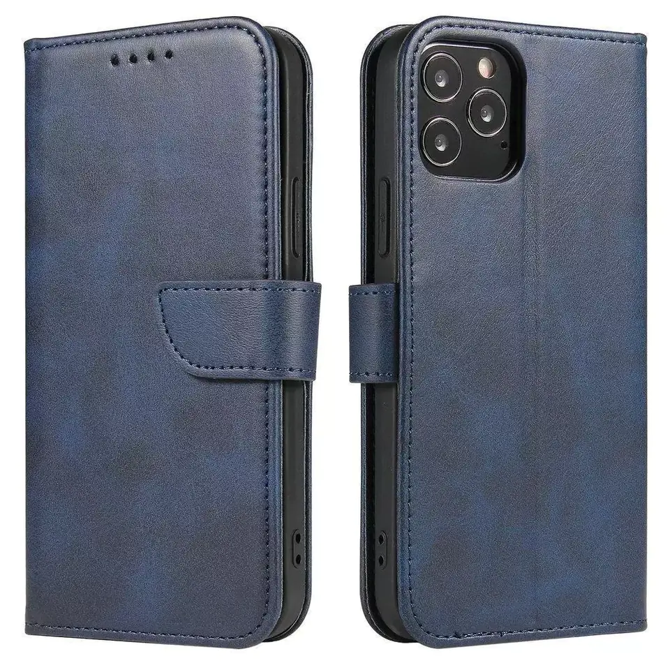 ⁨Magnet Case elegant case case with flip and stand function Samsung Galaxy A73 blue⁩ at Wasserman.eu