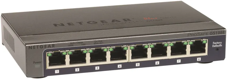 Netgear ProSafe 8x10/100/1000 GS108E at Wasserman.eu