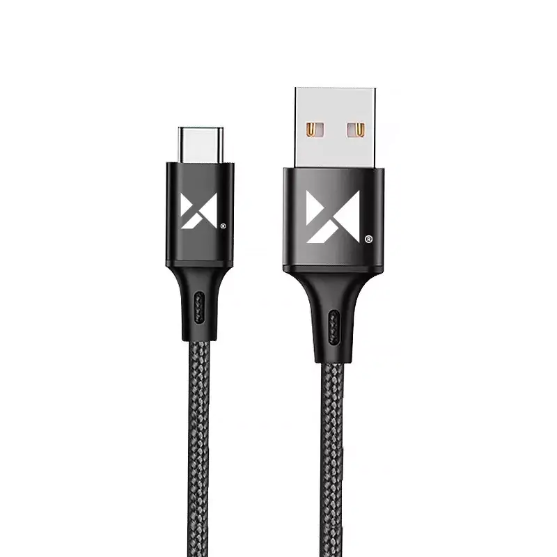⁨Wozinsky kabel USB - USB Typ C 2,4A 2m czarny(WUC-C2B)⁩ w sklepie Wasserman.eu