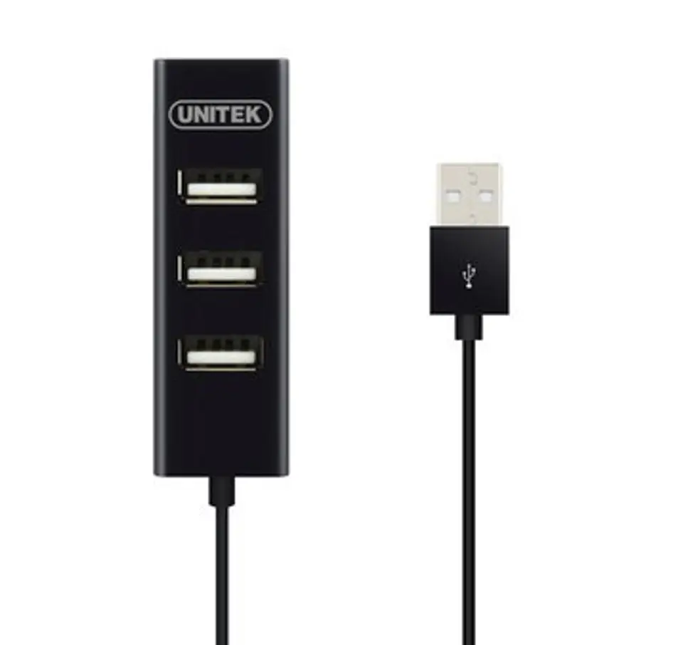 Hub 4xUSB 2.0, Y-2140, black at Wasserman.eu