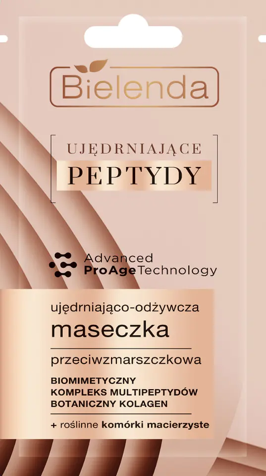 ⁨Bielenda Ujędrniające Peptydy Ujędniająco-Odżywcza Maseczka przeciwzmarszczkowa 8g⁩ w sklepie Wasserman.eu