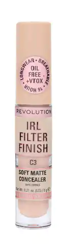 ⁨Makeup Revolution IRL Filter Finish Korektor w płynie C3 6g⁩ w sklepie Wasserman.eu