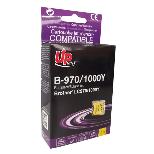 ⁨UPrint kompatybilny ink / tusz z LC-1000Y, B-970Y, yellow, 10ml⁩ w sklepie Wasserman.eu