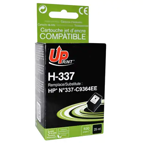 ⁨UPrint compatible ink/ink with C9364EE, HP 337, black, 25ml, H-337B, for HP Photosmart D5160, C4180, 8750, OJ-6310, DJ-5940⁩ at Wasserman.eu