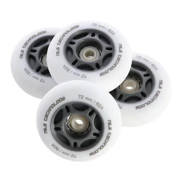 ⁨PU 72x24 82A LED-3 WHITE WHEELS (4 pcs) NILS EXTREME⁩ at Wasserman.eu