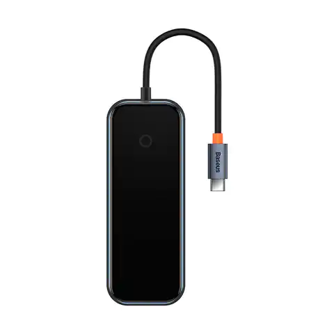 ⁨Adapter 4w1 Baseus Hub USB-C na 4xUSB 3.0 (ciemny szary)⁩ w sklepie Wasserman.eu