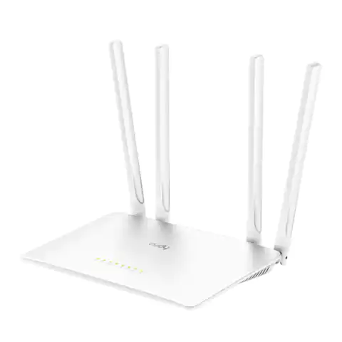 ⁨Cudy WR1200 wireless router Fast Ethernet Dual-band (2.4 GHz / 5 GHz) White⁩ at Wasserman.eu