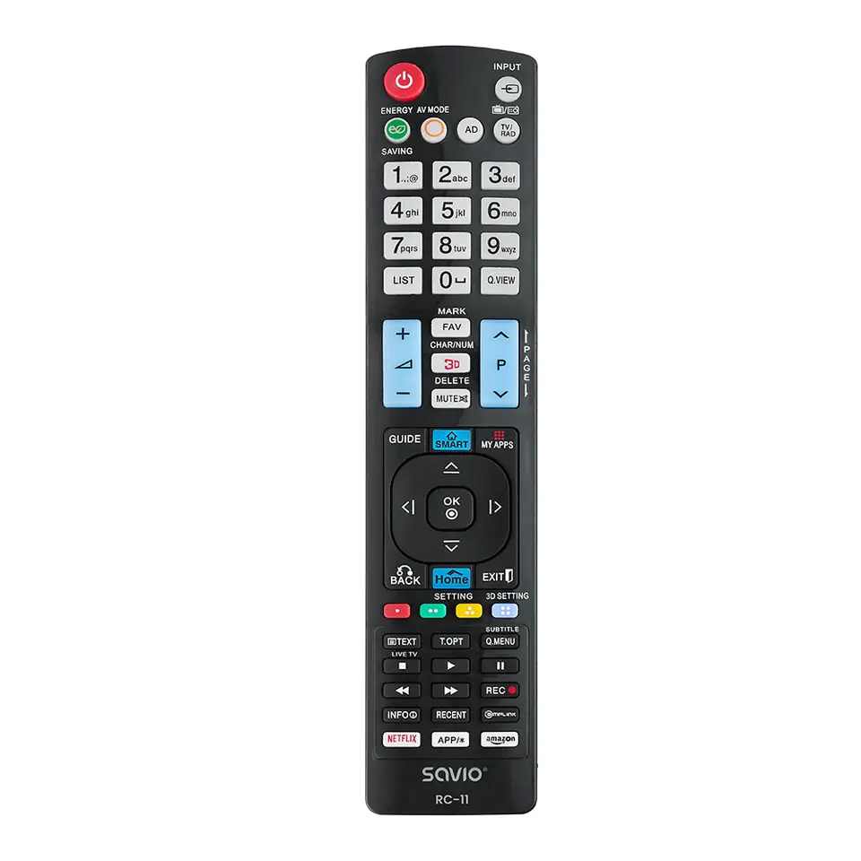 ⁨Savio RC-11 remote control IR Wireless TV Press buttons⁩ at Wasserman.eu