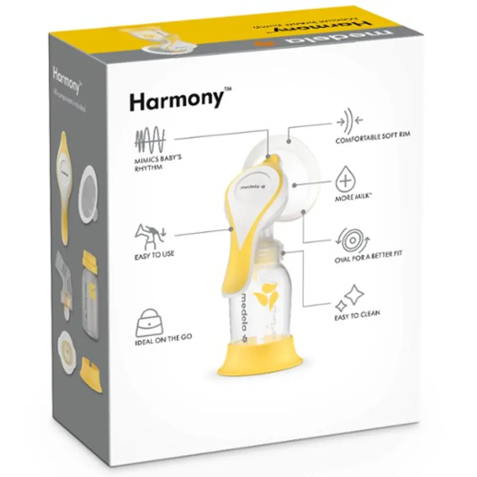 ⁨MEDELA HARMONY FLEX Laktator ręczny dwufazowy, technologia FLEX, na jedną pierś⁩ w sklepie Wasserman.eu