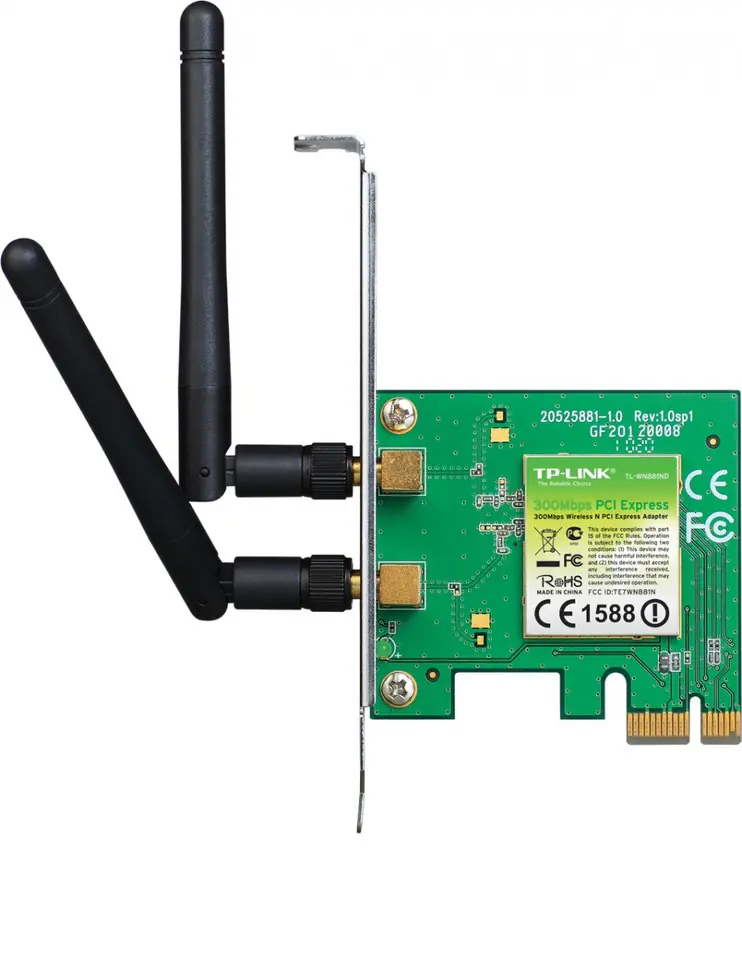300Mbps Wireless N PCI Express Adapter (2.4GHz) 2x2dBi (SMA) BOX at Wasserman.eu