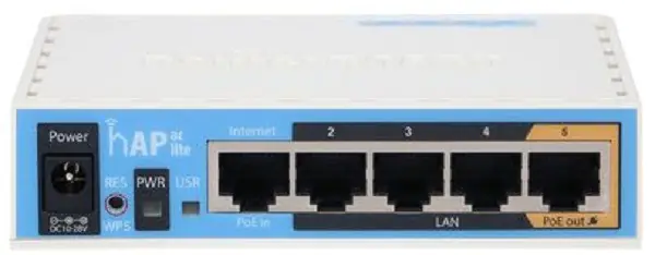 ⁨MIKROTIK HAP AC LITE RB952UI-5AC2ND 650MHZ, 64MB, 5XFE, 2,4GHZ, 5GHZ, 1XUSB, L4⁩ w sklepie Wasserman.eu