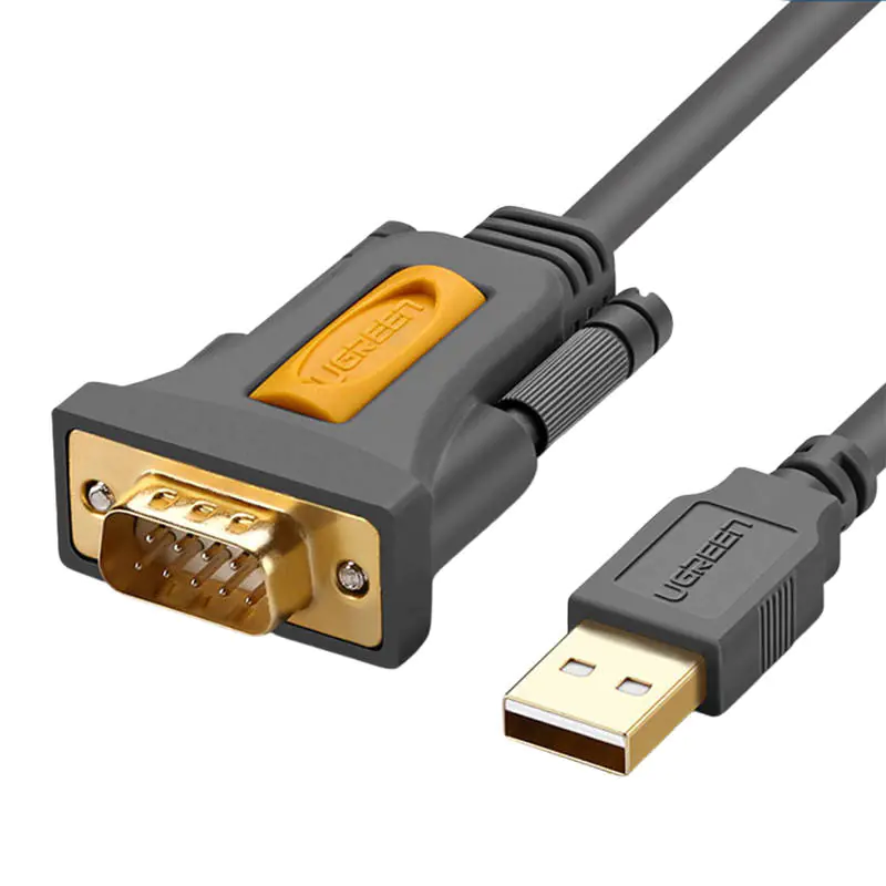 ⁨Kabel USB do DB9 RS-232 UGREEN, 1m (czarny)⁩ w sklepie Wasserman.eu