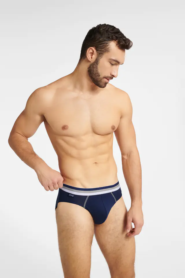 ⁨Briefs Frosty 2p 40826-MLC 2-pack Navy blue melange (size M)⁩ at Wasserman.eu