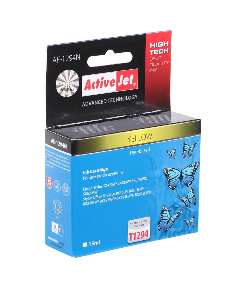 ACJ-AE-1294Y Tusz ActiveJet do Epson T1294Y żółty 1294N (AE-1294) w sklepie Wasserman.eu