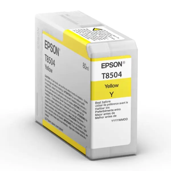 ⁨Epson oryginalny ink / tusz C13T850400, yellow, 80ml⁩ w sklepie Wasserman.eu