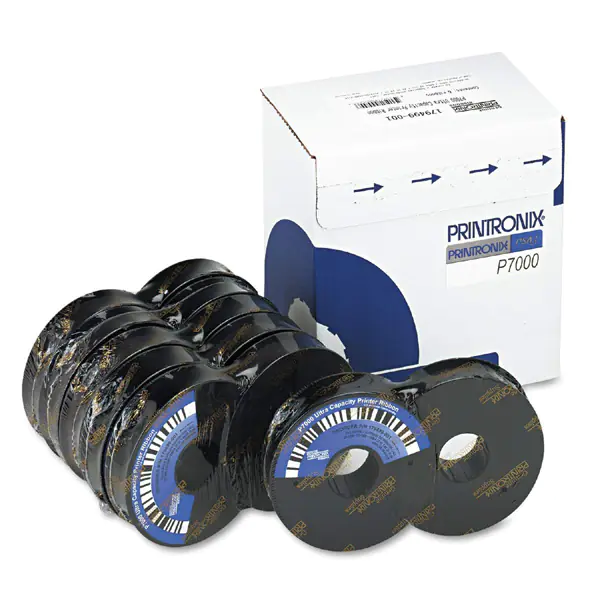 ⁨Printronix original Tape, 107675-001, Printronix (6 pcs) type P300, 300QX, 4000, 5000 series⁩ at Wasserman.eu