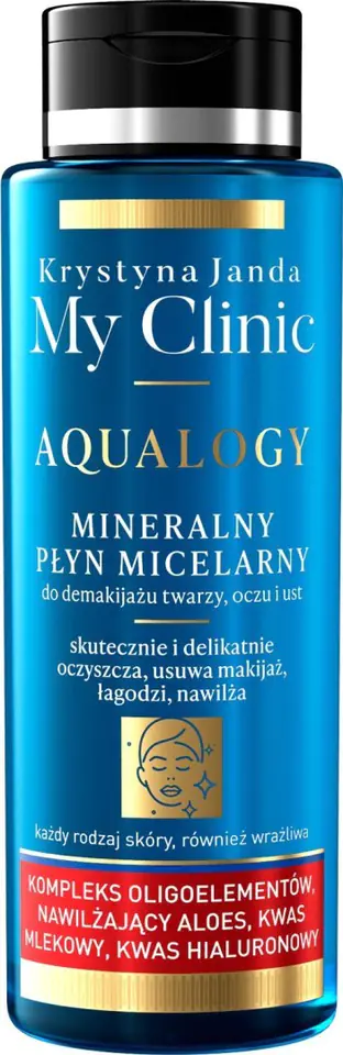 ⁨JANDA My Clinic Aqualogy Mineralny Płyn micelarny do demakijażu - do każdego rodzaju cery 400ml⁩ w sklepie Wasserman.eu