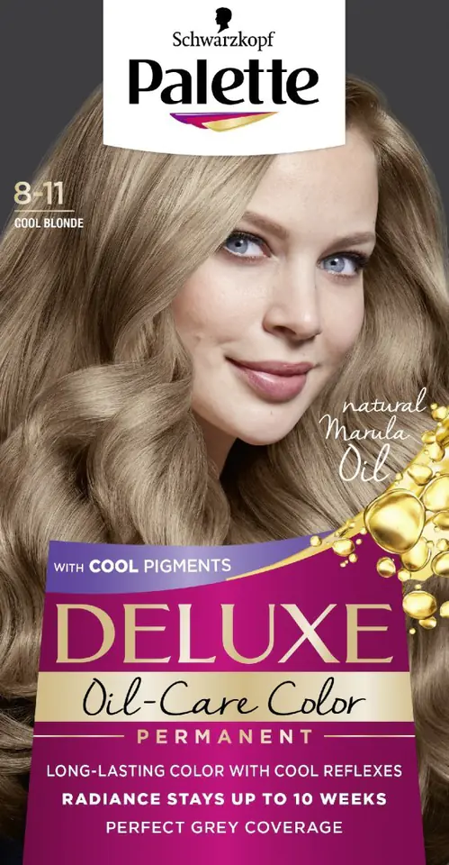 ⁨Palette Deluxe Permanent hair dye No. 8-11 Cool Blond 1op.⁩ at Wasserman.eu