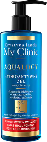 ⁨JANDA My Clinic Aqualogy Hydroaktywny Żel do mycia twarzy - do każdego rodzaju cery 400ml⁩ w sklepie Wasserman.eu