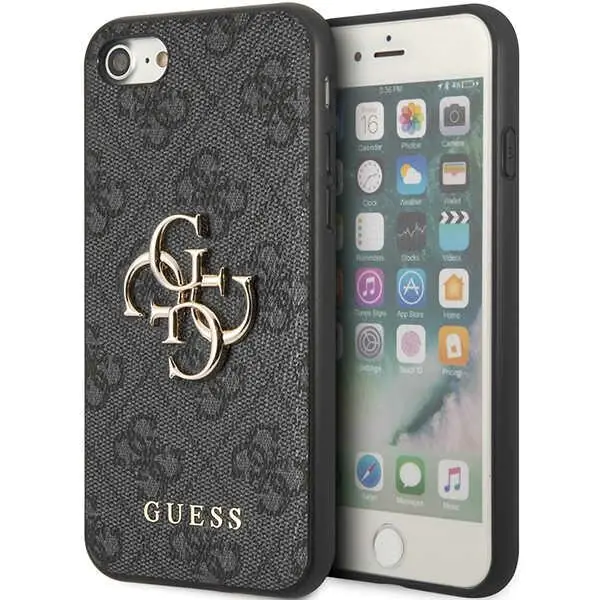 ⁨Guess GUHCI84GMGGR iPhone 7/8/SE 2020/ 2022 szary/grey hardcase 4G Big Metal Logo⁩ w sklepie Wasserman.eu