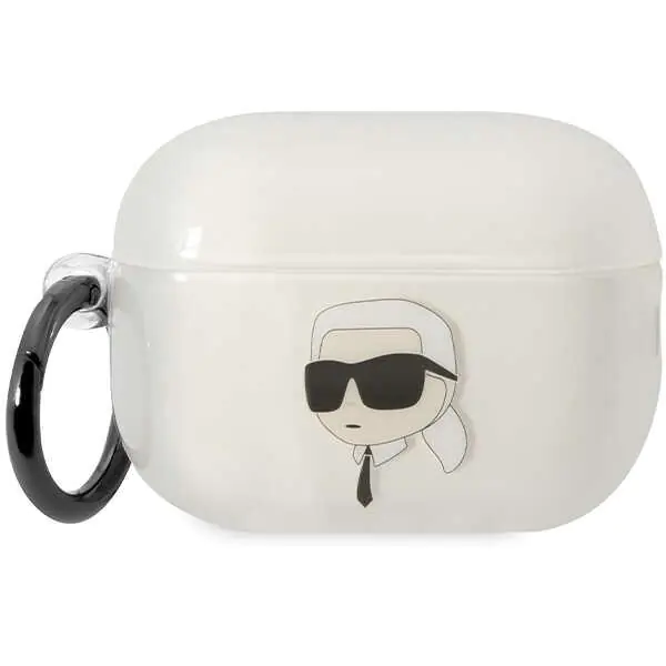 ⁨Karl Lagerfeld KLAP2HNIKTCT Airpods Pro 2 cover transparent  Ikonik Karl Lagerfeld⁩ w sklepie Wasserman.eu