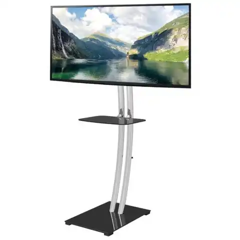 ⁨LCD/LED floor stand 32-70inches with shelf⁩ at Wasserman.eu