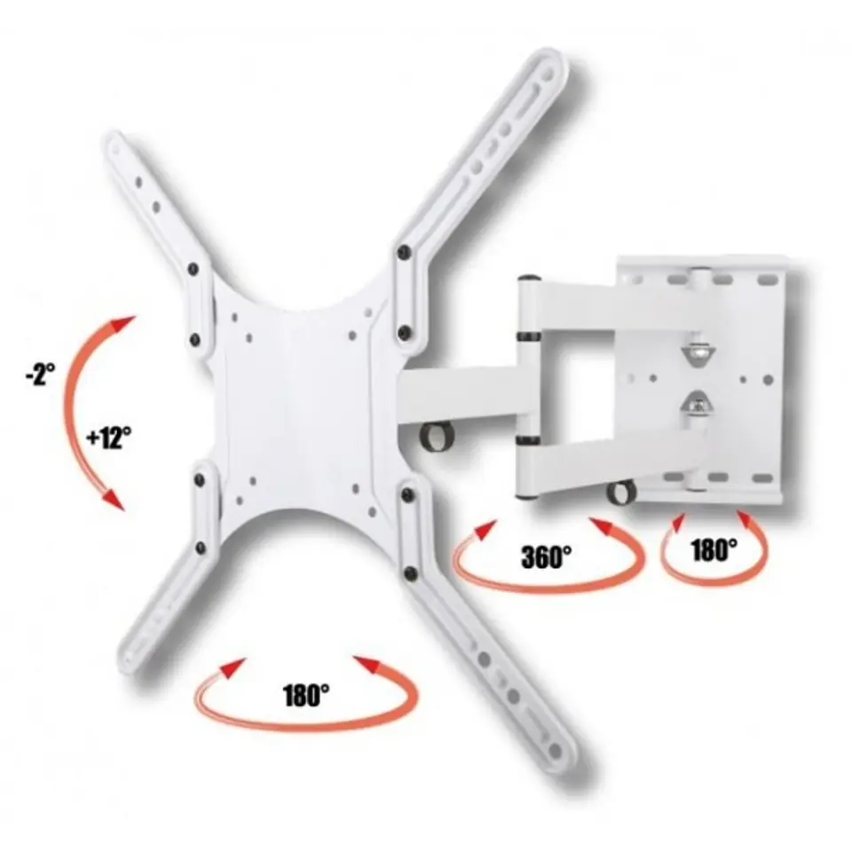 ⁨LCD/LED wall mount 23-55inchs adjustable white⁩ at Wasserman.eu