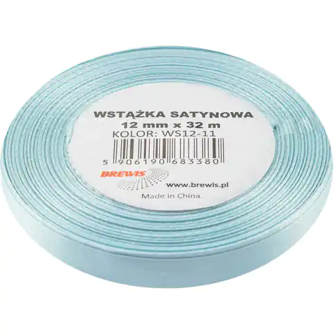 ⁨Satin ribbon 12mm/32m blue BREWIS⁩ at Wasserman.eu