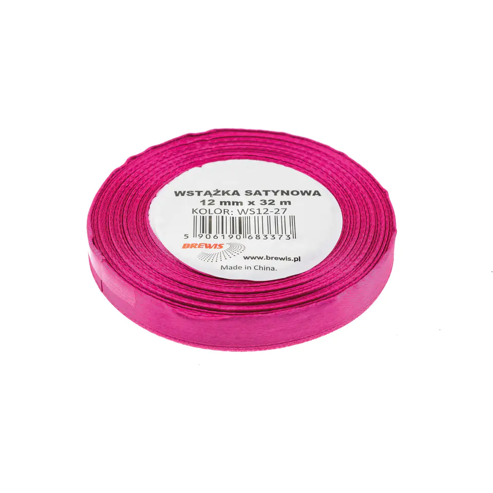 ⁨Wstążka satynowa 12mm/32m biskupi BREWIS⁩ w sklepie Wasserman.eu