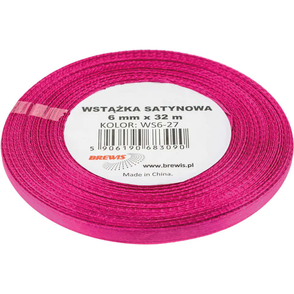 ⁨Wstążka satynowa 6mm/32m biskupi BREWIS⁩ w sklepie Wasserman.eu