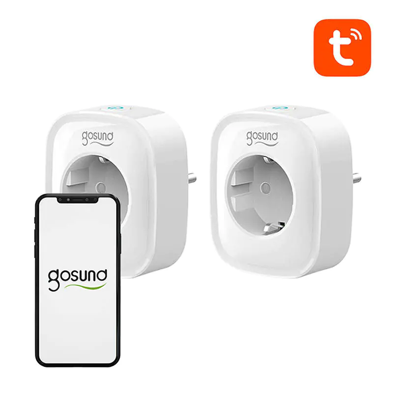 ⁨Inteligentne gniazdko WiFi Gosund SP1, 2 sztuki (dwupak), Tuya⁩ w sklepie Wasserman.eu