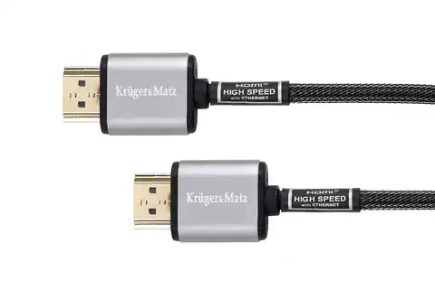 ⁨Kabel HDMI - HDMI 4K A-A 1.8m Kruger&Matz⁩ im Wasserman.eu