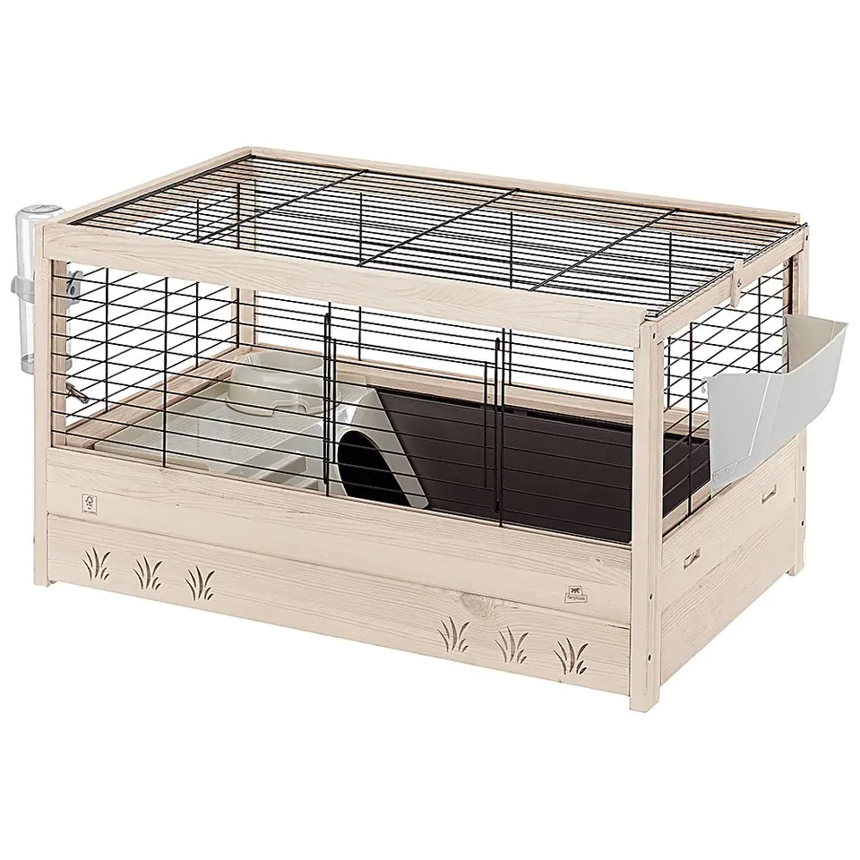 CAGE ARENA 80 BLACK-klatka dla świnek morskich, 82x52x45,5 cm w sklepie Wasserman.eu