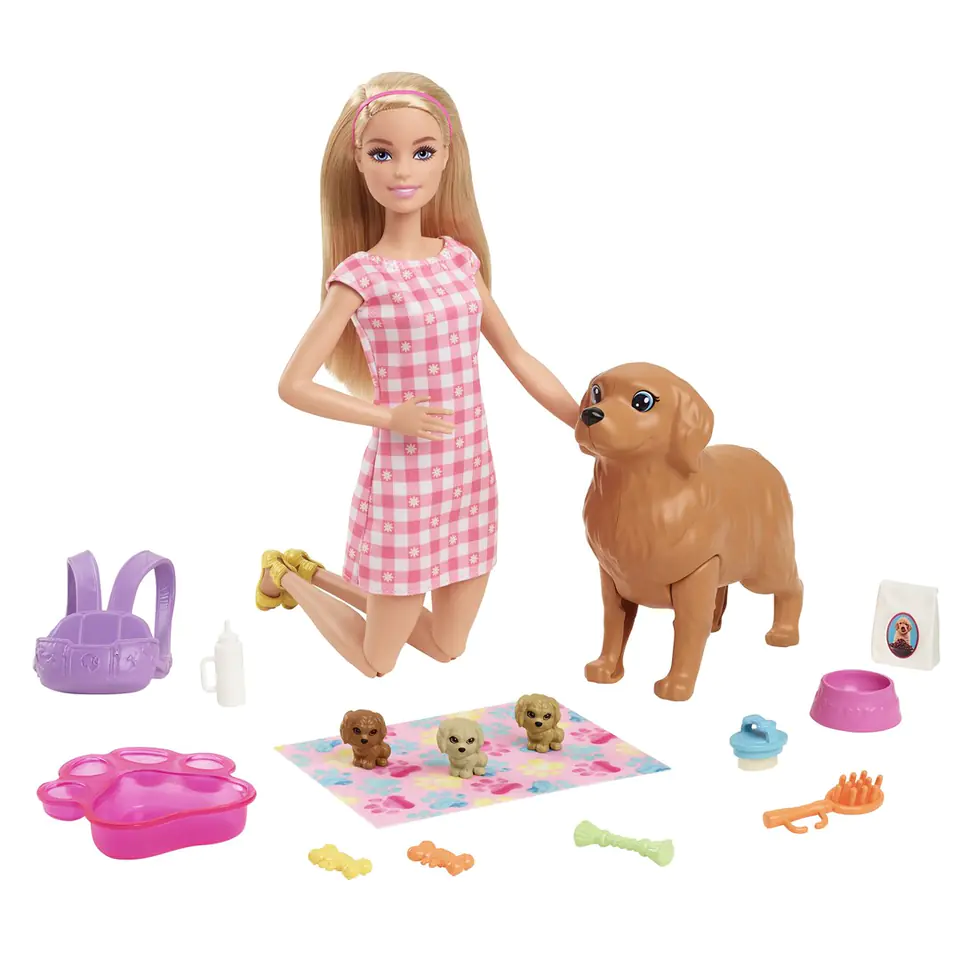 ⁨BARBIE Narodziny piesków Zestaw + lalka HCK75⁩ w sklepie Wasserman.eu