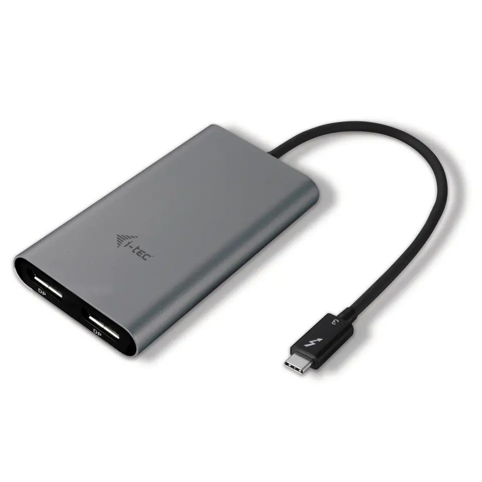 ⁨Adapter do notebooków i tabletów MacOS oraz Windows z portem Thunderbolt3 - Thunderbolt3 Dual Display Video Port⁩ w sklepie Wasserman.eu