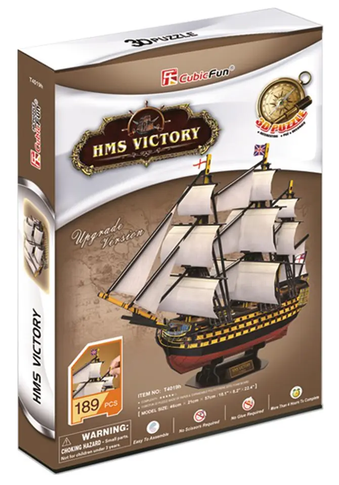 ⁨Puzzle 3D Sailing Ship HMS Victory⁩ at Wasserman.eu