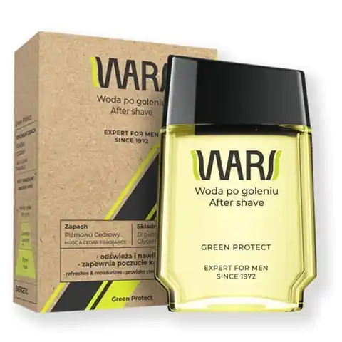 ⁨WARS Expert for Men Woda po goleniu Green Protect 90ml⁩ w sklepie Wasserman.eu