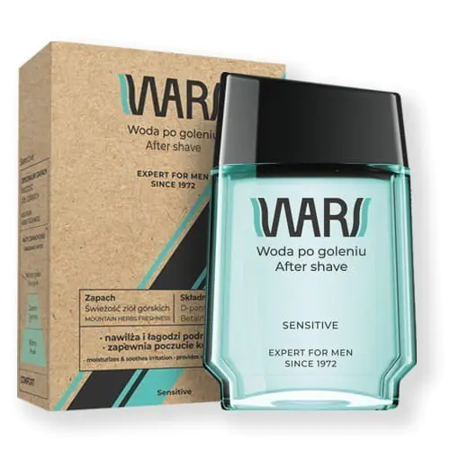 ⁨WARS Expert for Men Woda po goleniu Sensitive 90ml⁩ w sklepie Wasserman.eu