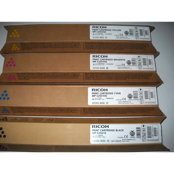 ⁨Ricoh Original Toner Cartridge 841505, 842064, 842468, Cyan, 9500s, Ricoh MPC2551, 2551SP, 2031, 2051, 2531, O⁩ at Wasserman.eu