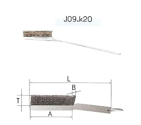 ⁨SZCZOTKA RĘCZNA METALOWA A-60 DRUT KWASOODPORNY T13⁩ w sklepie Wasserman.eu