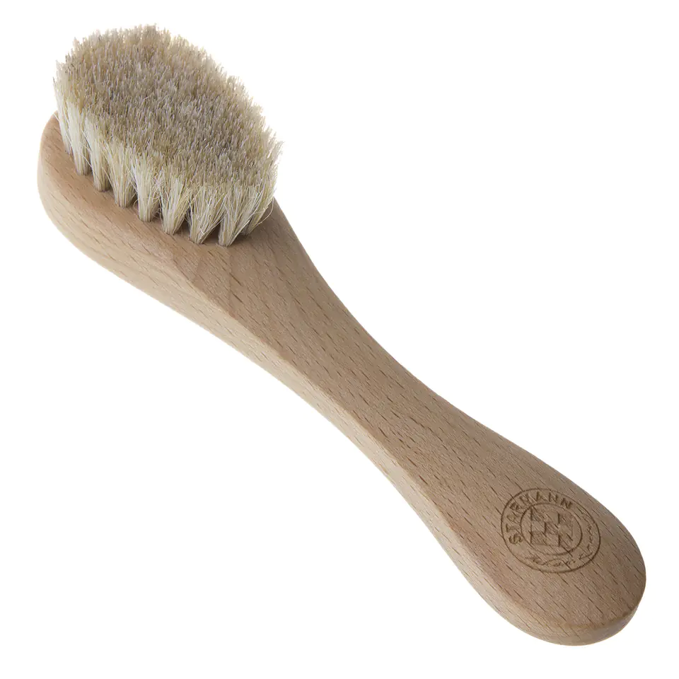 ⁨Facial cleansing/massage brush – 100% horsehair⁩ at Wasserman.eu