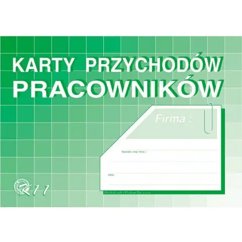 ⁨K11-H Karty przychodów pracowników A4 Michalczyk i Prokop⁩ w sklepie Wasserman.eu