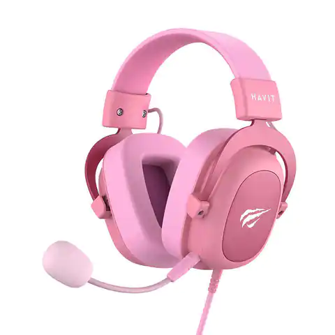 ⁨Słuchawki gamingowe Havit H2002D (różowe)⁩ w sklepie Wasserman.eu