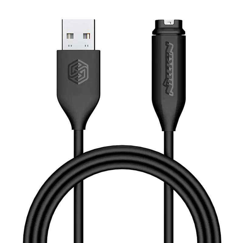 ⁨Kabel USB do ładowania zegarka Garmin Nillkin (czarny)⁩ w sklepie Wasserman.eu