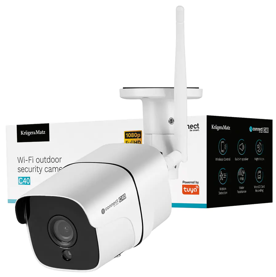 Kamera wi-fi IP Connect C40 Tuya KM2208 zewnętrzna w sklepie Wasserman.eu