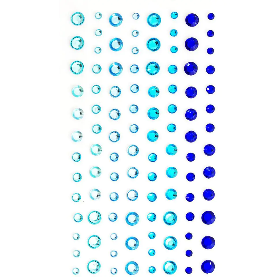 ⁨Kryształki samoprzylepne 3-6mm niebie. (104) 251109 Galeria Papieru⁩ w sklepie Wasserman.eu